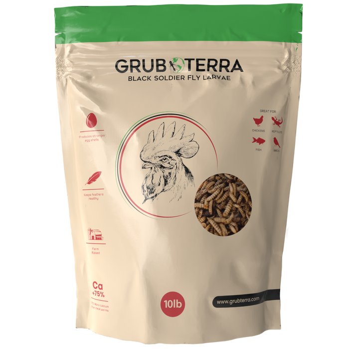 GrubTerra Dried Black Soldier Fly Larvae 10lb