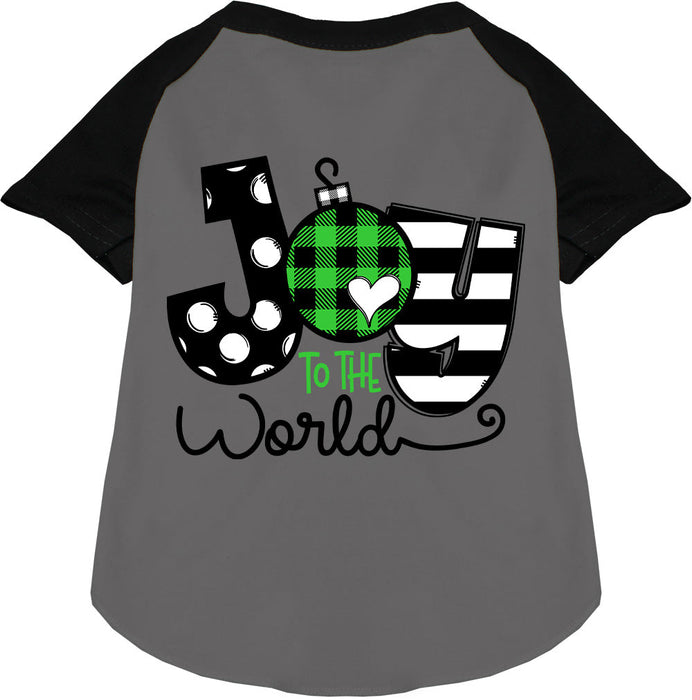 Joy to the World Pet Raglan Shirt