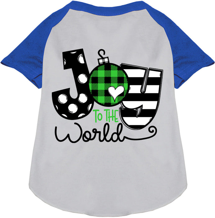 Joy to the World Pet Raglan Shirt