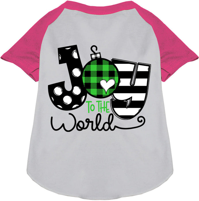Joy to the World Pet Raglan Shirt