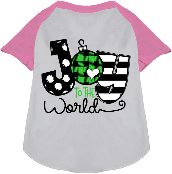 Joy to the World Pet Raglan Shirt