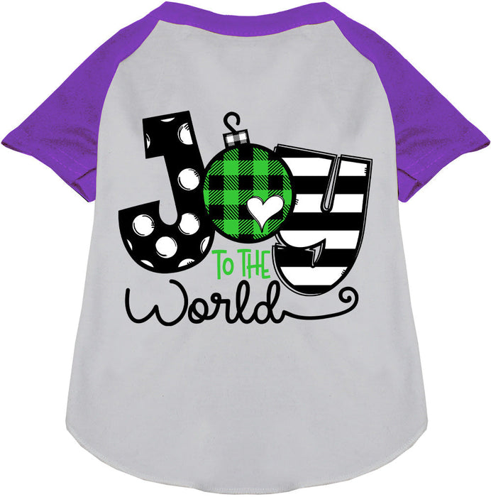 Joy to the World Pet Raglan Shirt