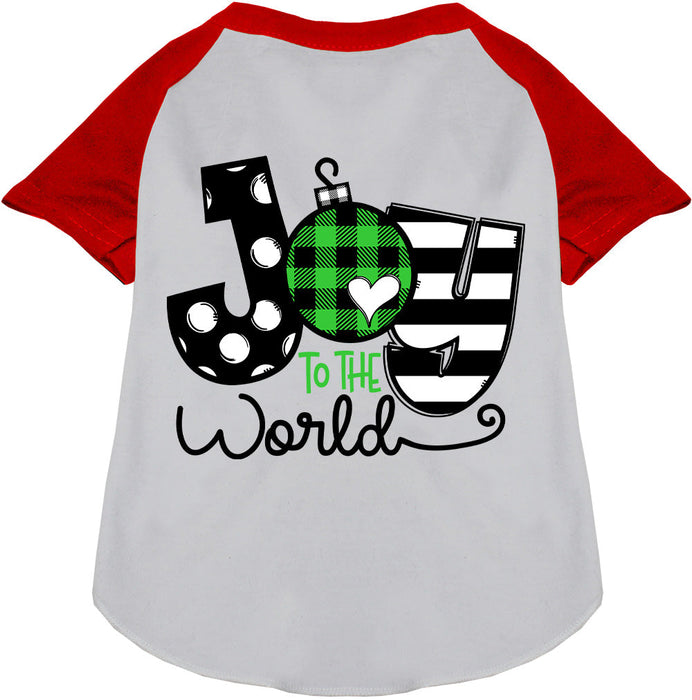 Joy to the World Pet Raglan Shirt