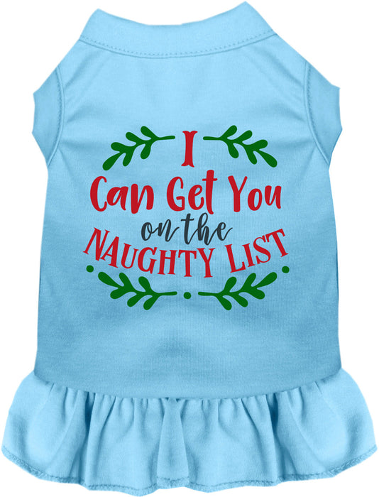 Can Get You on the List Christmas Pet Dress