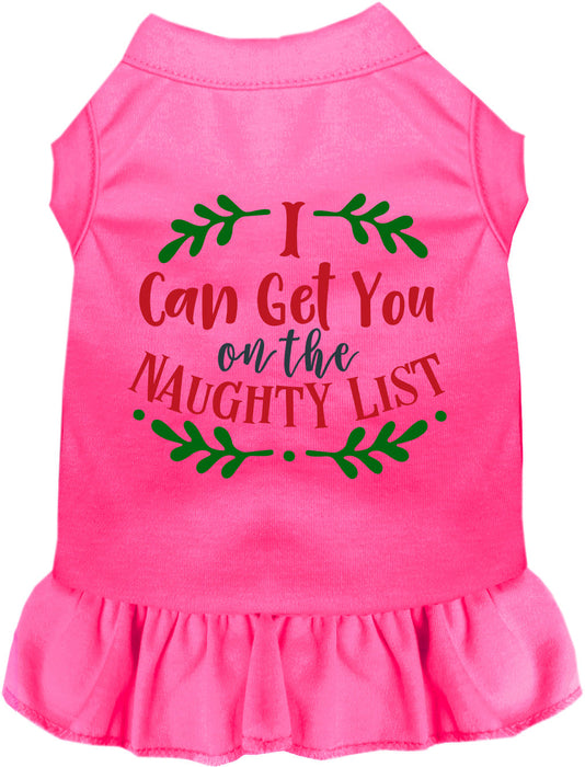 Can Get You on the List Christmas Pet Dress