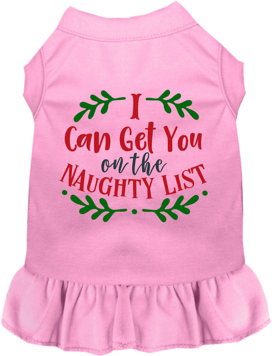 Can Get You on the List Christmas Pet Dress