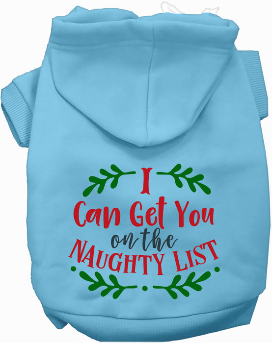 Can Get You on the List Christmas Pet Hoodie