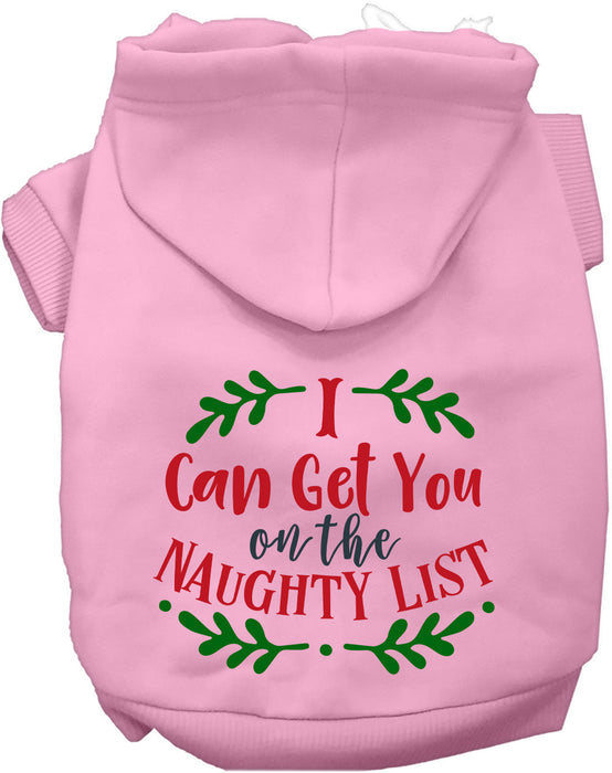 Can Get You on the List Christmas Pet Hoodie