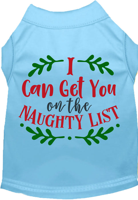 Can Get You on the List Christmas Pet Shirt