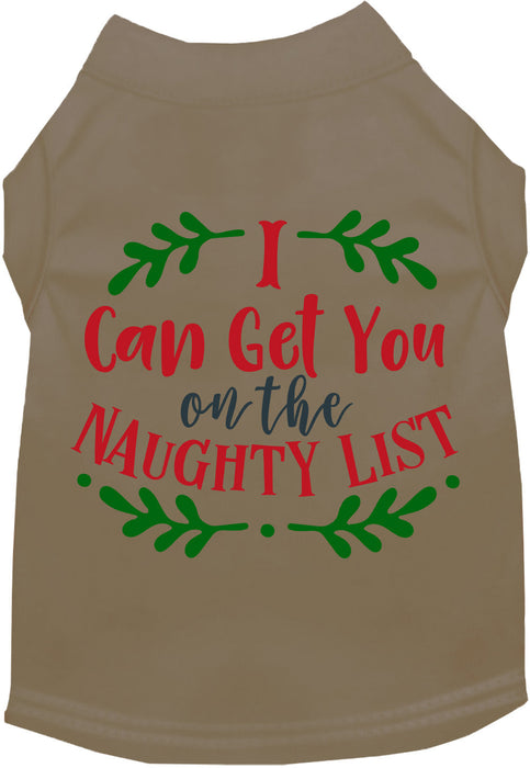Can Get You on the List Christmas Pet Shirt