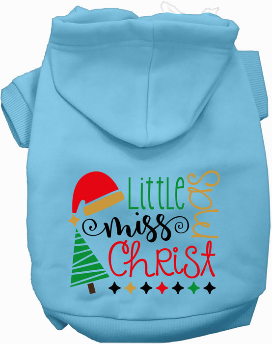 Little Miss Christmas Pet Hoodie