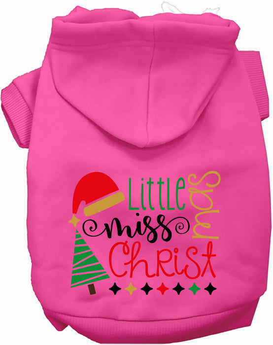 Little Miss Christmas Pet Hoodie