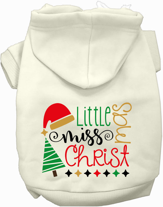 Little Miss Christmas Pet Hoodie
