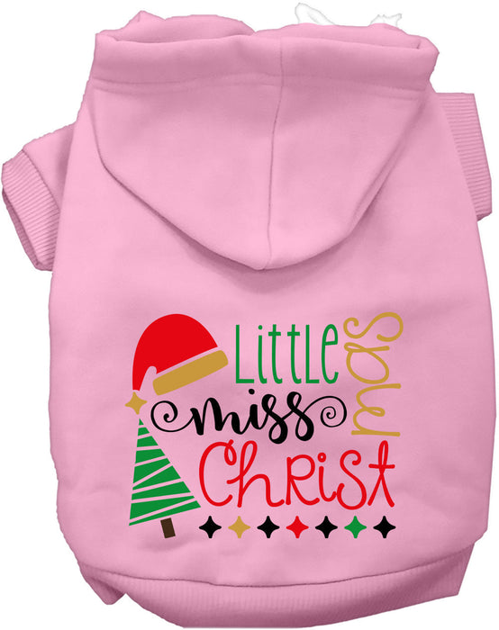 Little Miss Christmas Pet Hoodie
