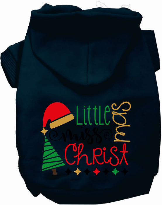 Little Miss Christmas Pet Hoodie