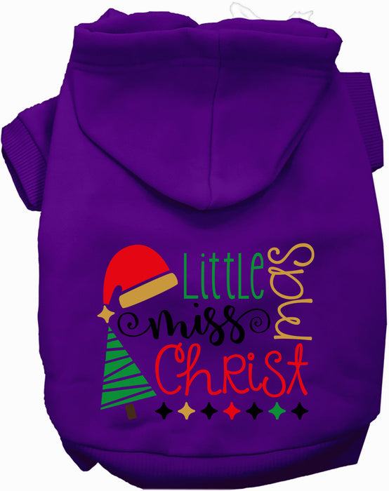 Little Miss Christmas Pet Hoodie