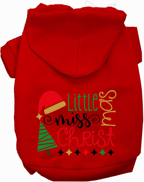 Little Miss Christmas Pet Hoodie