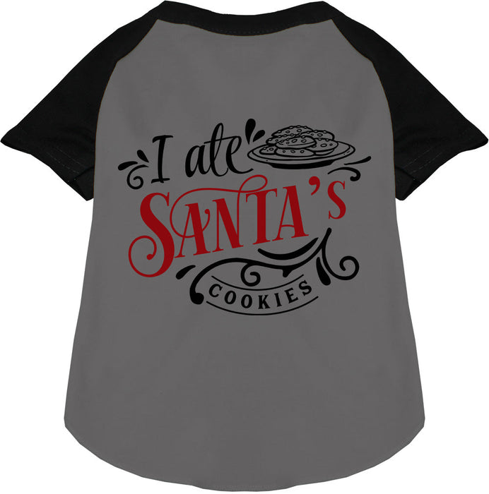 I Ate Santa's Cookies Pet Raglan Shirt