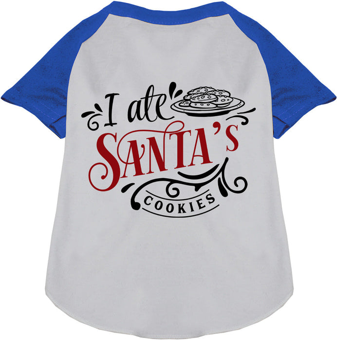 I Ate Santa's Cookies Pet Raglan Shirt