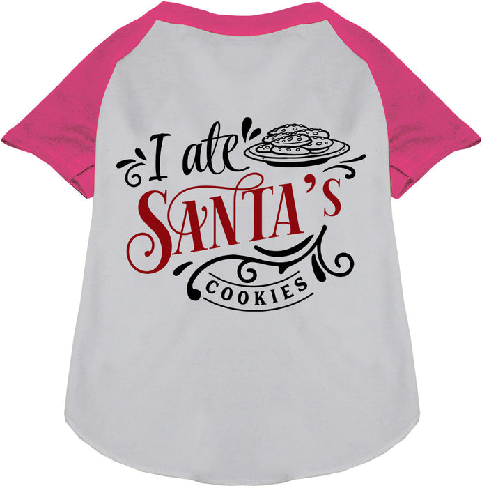 I Ate Santa's Cookies Pet Raglan Shirt