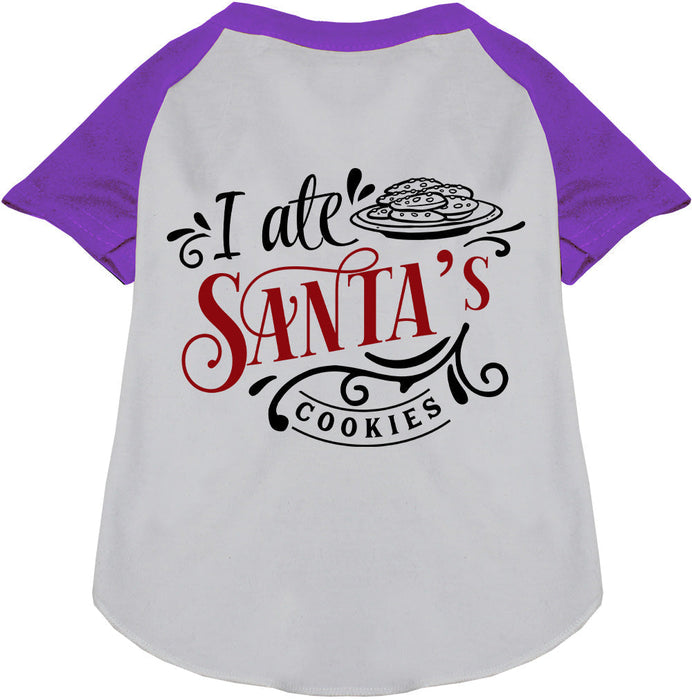 I Ate Santa's Cookies Pet Raglan Shirt