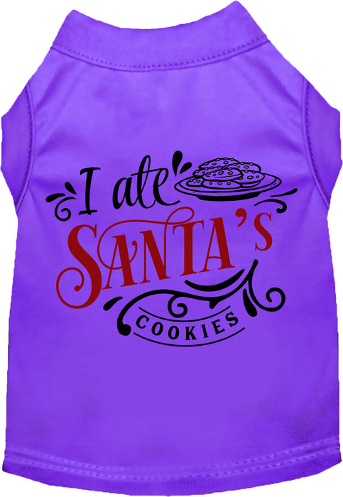 I Ate Santa's Cookies Pet Shirt
