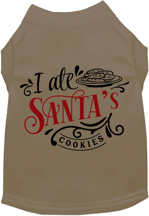 I Ate Santa's Cookies Pet Shirt
