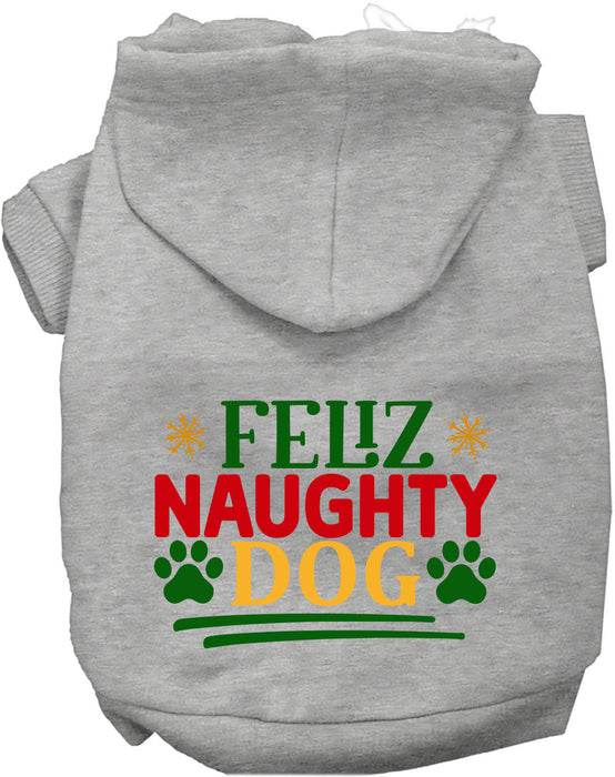 Feliz Naughty Dog Christmas Pet Hoodie