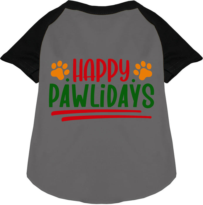 Happy Pawlidays Pet Raglan Shirt