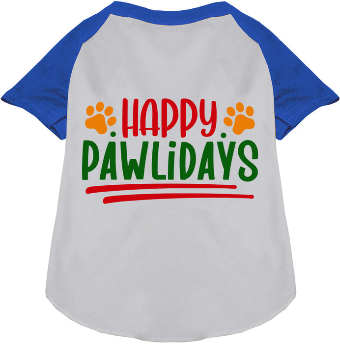 Happy Pawlidays Pet Raglan Shirt