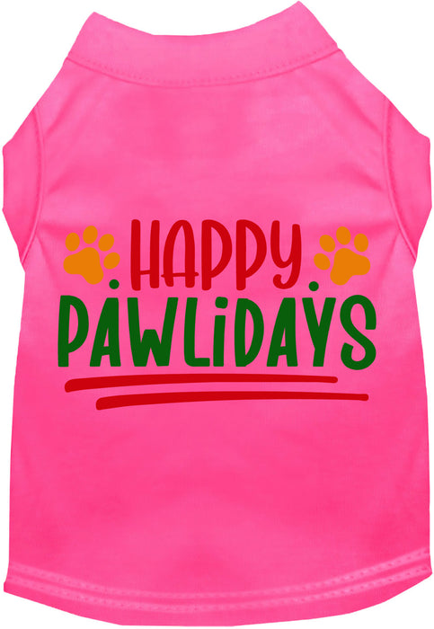 Happy Pawlidays Pet Shirt