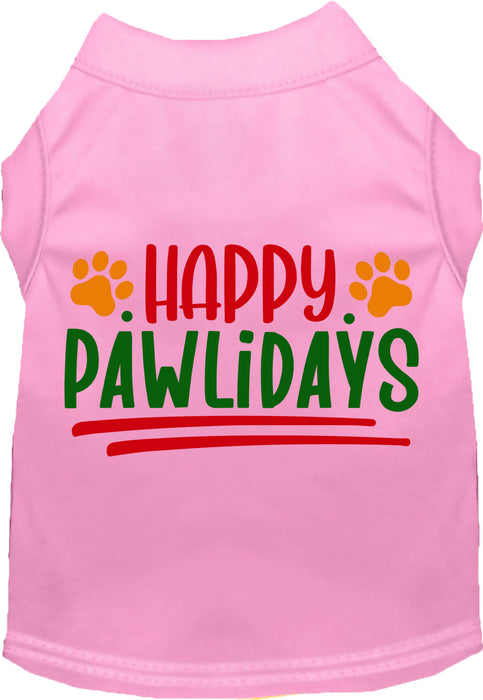 Happy Pawlidays Pet Shirt