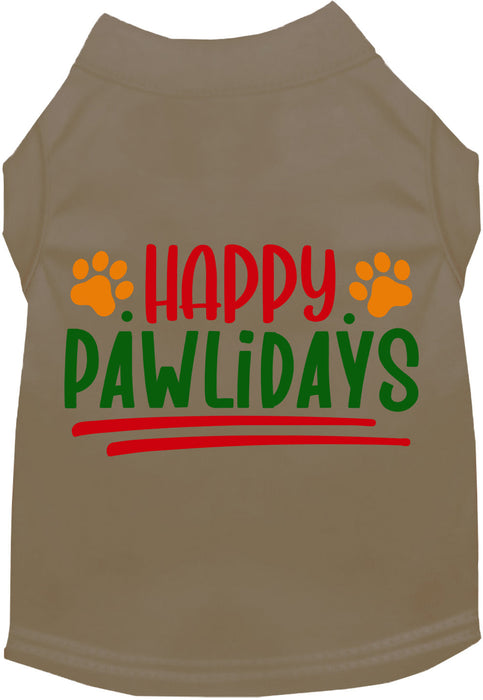 Happy Pawlidays Pet Shirt