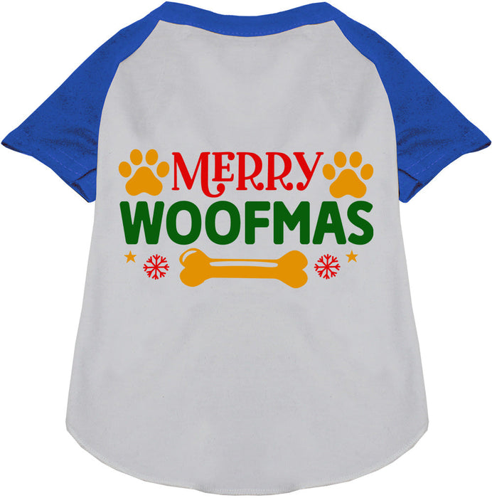 Merry Woofmas Pet Raglan Shirt