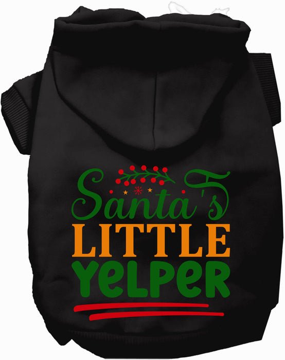 Santa's Little Yelper Christmas Pet Hoodie