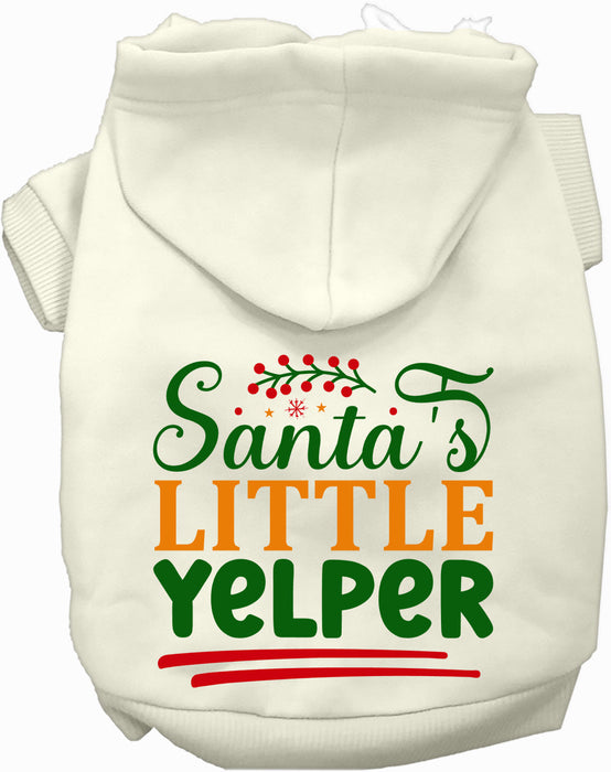 Santa's Little Yelper Christmas Pet Hoodie