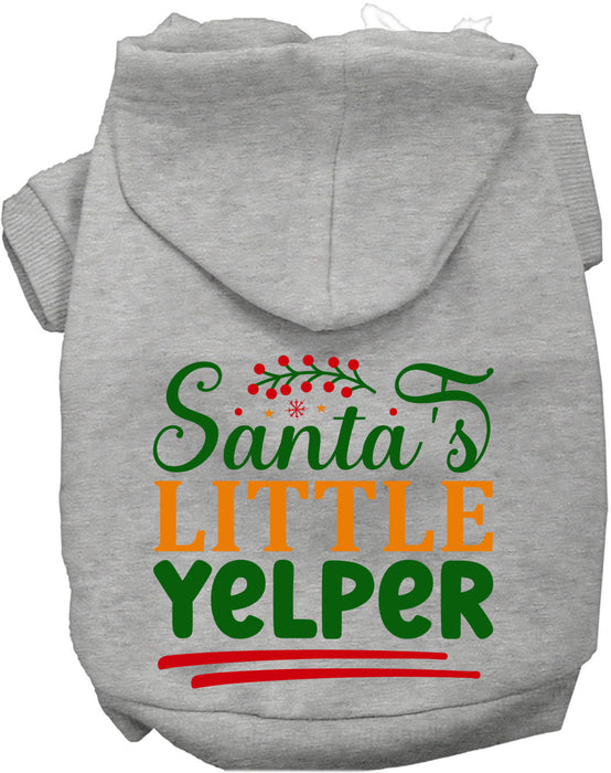 Santa's Little Yelper Christmas Pet Hoodie