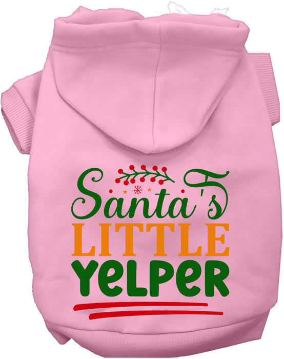 Santa's Little Yelper Christmas Pet Hoodie