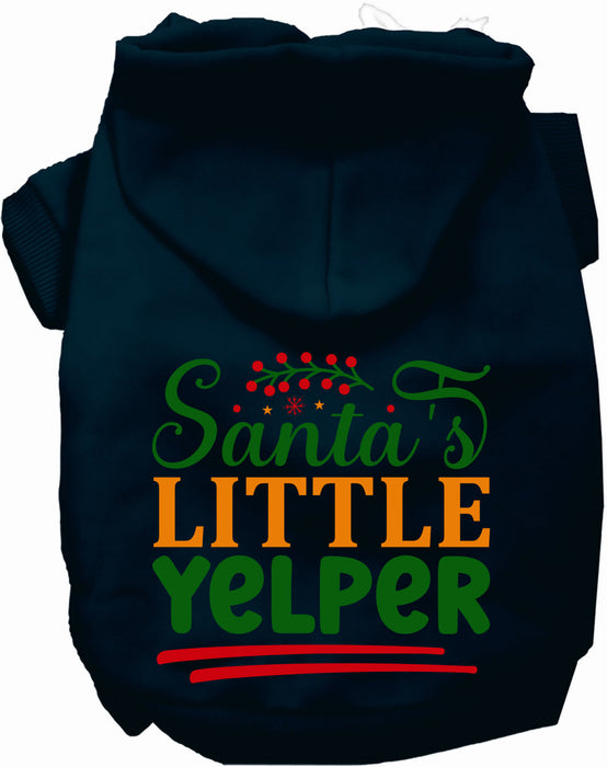 Santa's Little Yelper Christmas Pet Hoodie