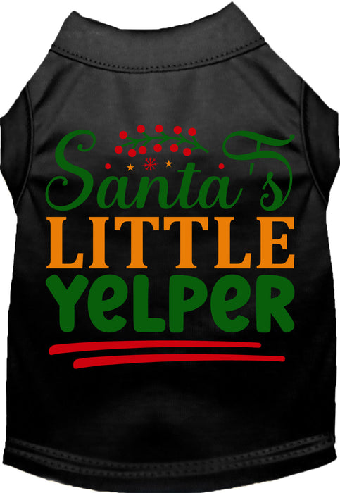Santa's Little Yelper Pet Shirt