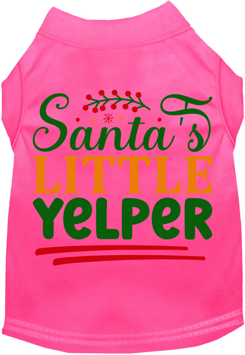 Santa's Little Yelper Pet Shirt
