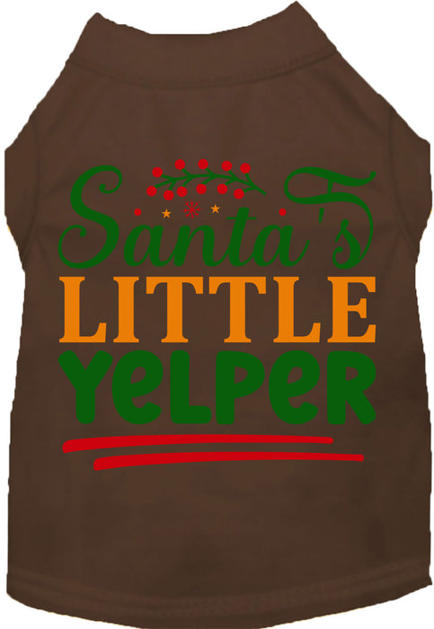Santa's Little Yelper Pet Shirt