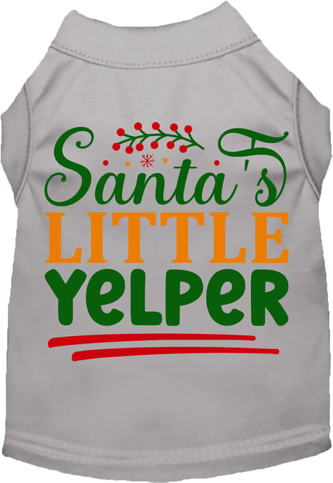 Santa's Little Yelper Pet Shirt