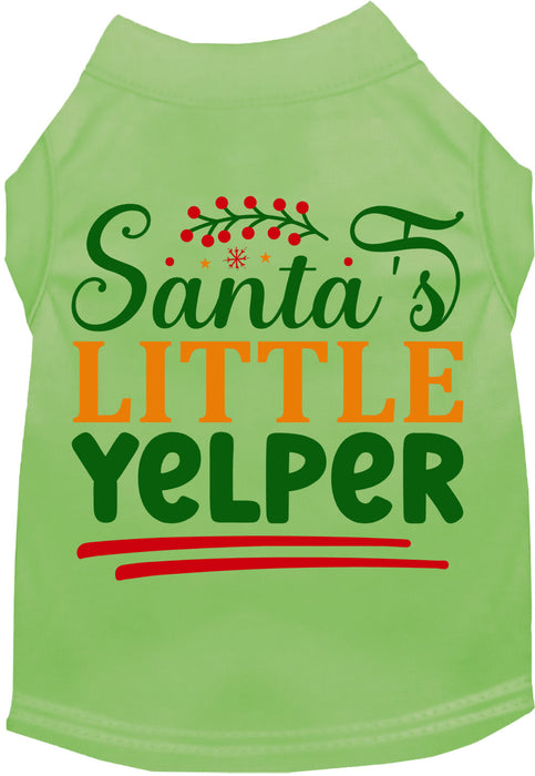 Santa's Little Yelper Pet Shirt