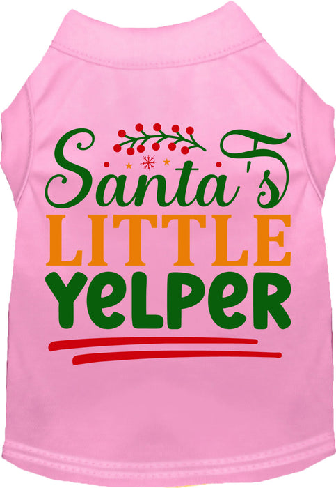 Santa's Little Yelper Pet Shirt
