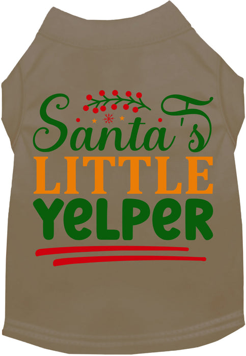 Santa's Little Yelper Pet Shirt