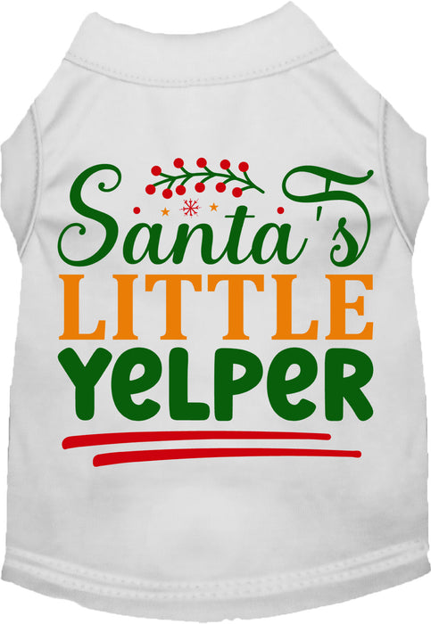 Santa's Little Yelper Pet Shirt