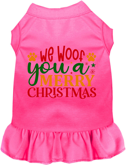 We Woof You a Merry Christmas Pet Dress