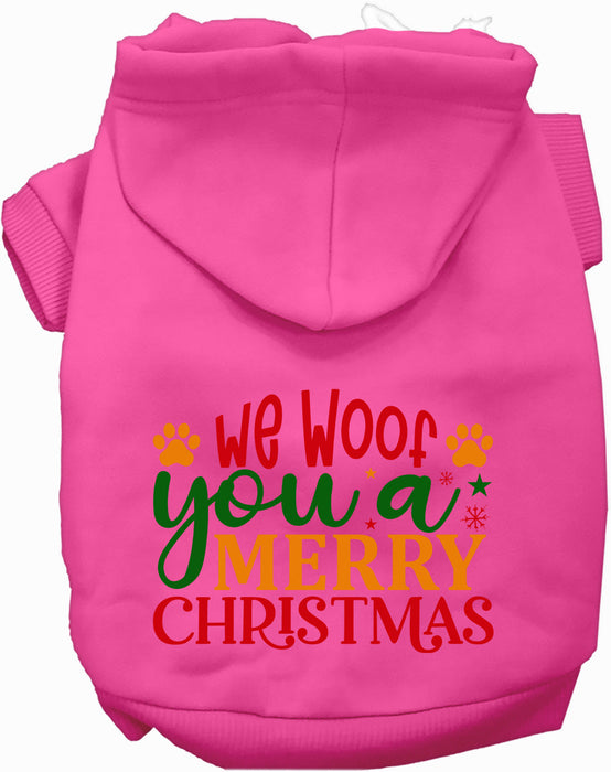 We Woof You a Merry Christmas Pet Hoodie