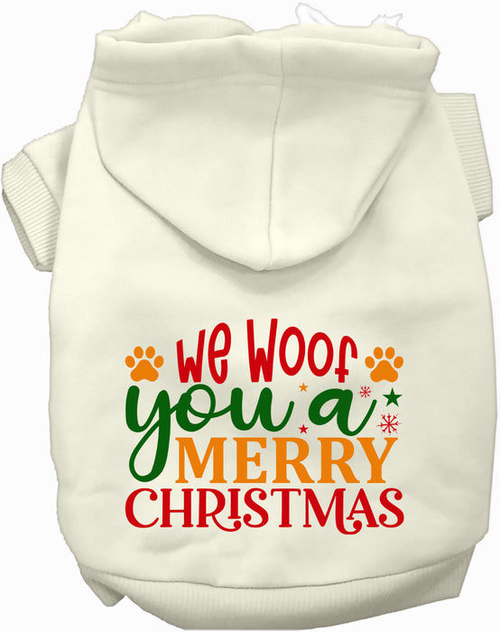 We Woof You a Merry Christmas Pet Hoodie